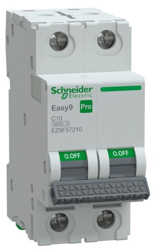 Автоматический выключатель SCHNEIDER ELECTRIC 10А Easy9 Pro 2P C 6 кA EZ9F57210