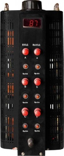 Автотрансформатор ЭНЕРГИЯ TSGC2 - 6кВА  Black Series трехфазный (ЛАТР) Е0102-0202