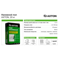 Наливной пол Axton 20 кг - изображение 8