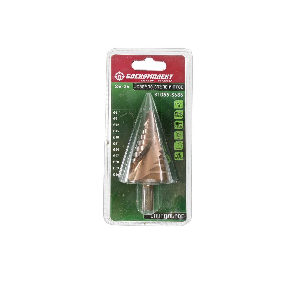 Сверло ступенчатое БОЕКОМПЛЕКТ B1055-S636 - изображение 4