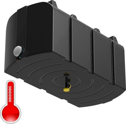 Бак для душа POLIMER GROUP серии «R» 300 л с крышкой и подогревом DR300S112