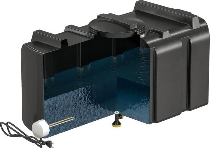 Бак для душа POLIMER GROUP серии «R» 200 л с крышкой и подогревом DR200S112 - изображение 3