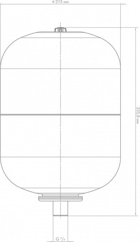 Бак расширительный ДЖИЛЕКС 10 л цилиндрический 7810 - изображение 4