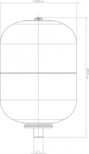 Бак расширительный ДЖИЛЕКС  18 л цилиндрический с пластиковым фланцем 7819 - изображение 4