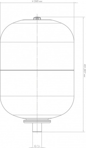 Бак расширительный ДЖИЛЕКС 18 л цилиндрический 7818 - изображение 4