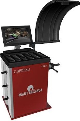 Балансировочный стенд СОРОКИН 15.23 полуавтомат 24" индикаторный дисплей