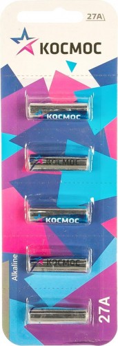 Батарейка КОСМОС 27A5BL (5 шт) KOC27A5BL