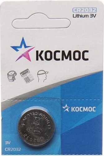 Батарейка КОСМОС CR2032 1 шт KOC20321BL