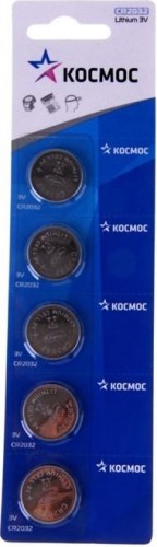 Батарейка КОСМОС CR2032 5 шт. KOC20325BL
