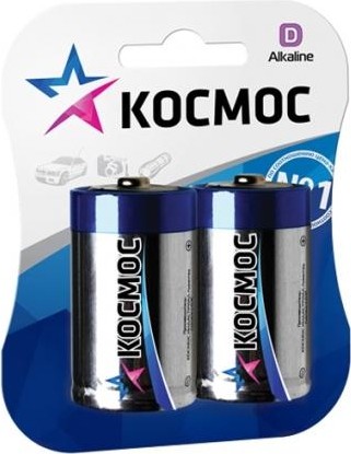 Батарейка КОСМОС LR20MAX2BL (2 шт) KOCLR20MAX2BL