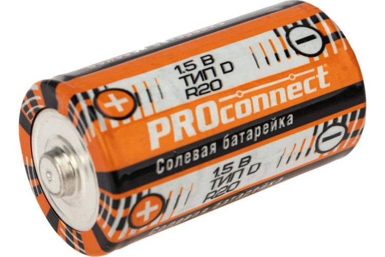 Батарейка Proconnect 30-0050 солевая D/R20, 1,5B, 2 шт - изображение 3