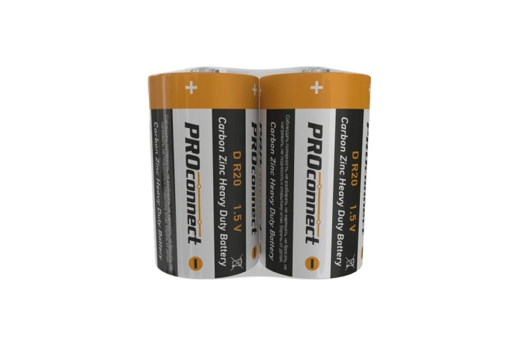Батарейка Proconnect 30-0050 солевая D/R20, 1,5B, 2 шт - изображение 2