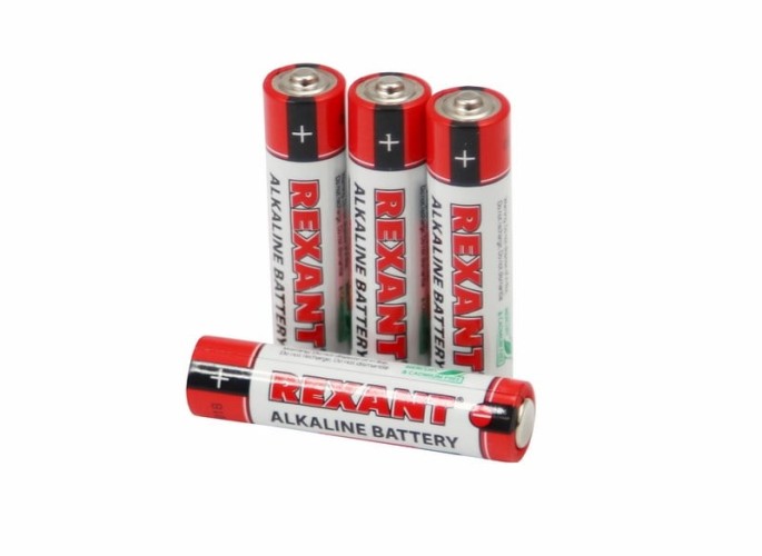 Батарейка REXANT 30-1012 алкалиновая AAA/LR03, 1,5B, 4 шт