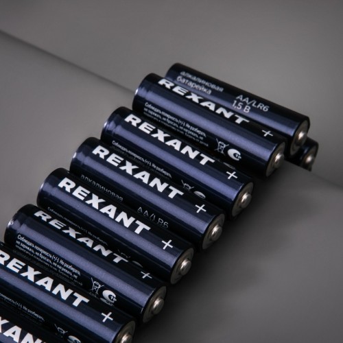 Батарейка REXANT 39-1027 AA/LR6 пальчиковая 1,5В блистер 4 шт. - изображение 4