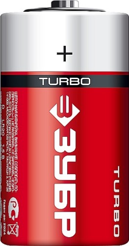 Батарейка ЗУБР Turbo тип d, 2 шт. 59217-2C_z01