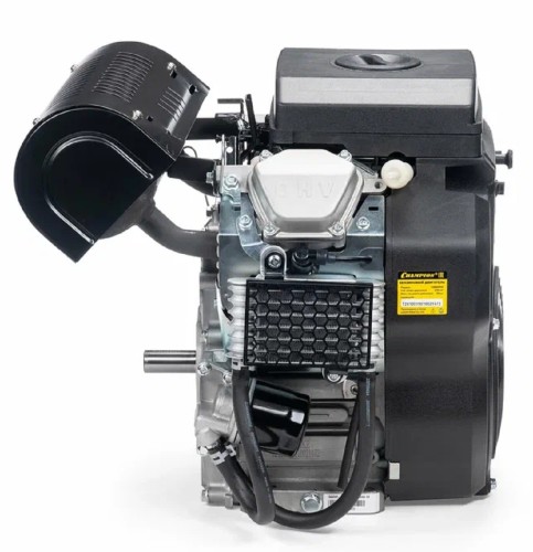 Бензиновый двигатель CHAMPION G680HKE (21лс/15,5квт 678см³ 25мм 48кг шпонка, эл.стартер, - изображение 2
