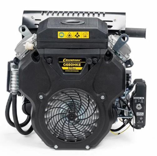 Бензиновый двигатель CHAMPION G680HKE (21лс/15,5квт 678см³ 25мм 48кг шпонка, эл.стартер,