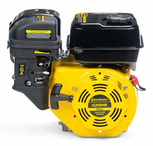Бензиновый двигатель CHAMPION G210HK (7лс/5,1квт 212см³ 19мм шпонка 15,3кг)