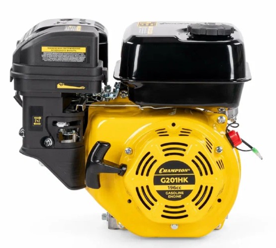 Бензиновый двигатель CHAMPION G201HK (6,5лс/4,8квт 196см³ 20мм шпонка 15,4кг)