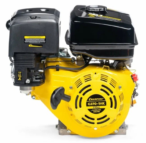 Бензиновый двигатель CHAMPION G270-1HK (9лс/6,6квт 270см³ 25,4мм шпонка 24,6кг)