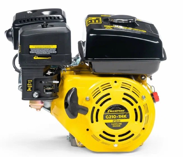 Бензиновый двигатель CHAMPION G210-1HK (7лс/5,1квт 212см³ 19мм шпонка 15,1кг)