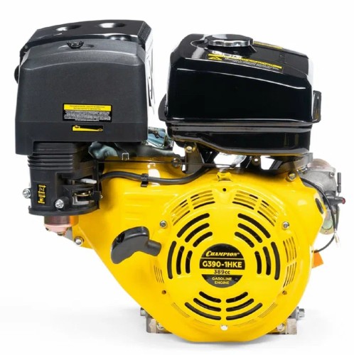 Бензиновый двигатель CHAMPION G390-1HKE (13лс/9,6квт 389см³ 25,4мм шпонка 35,7кг эл.старте
