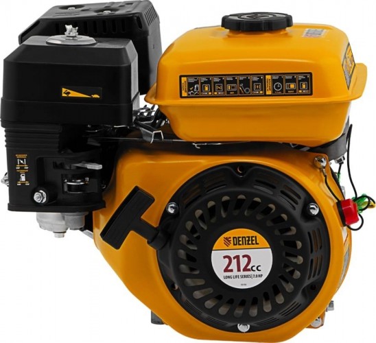 Бензиновый двигатель Denzel RX-17S 7 л.с. вал шлицы 25 мм 95102