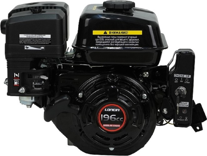 Бензиновый двигатель LONCIN G200FD (A type) D20 5A 6,5 л.с. (вал 20 мм, 5А, электростартер) 00-00157647