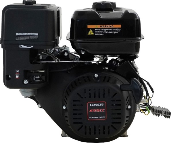 Бензиновый двигатель LONCIN G500FD (A type) D25 18A 23 л.с. (вал 25 мм, 18А, электростартер) 00-00160067