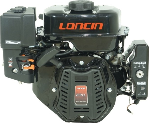 Бензиновый двигатель LONCIN LC170FDA (R type) D19 5А 7,0 л.с. (вал 19 мм, 5А, эл.стартер) лод. серия 00-00154836