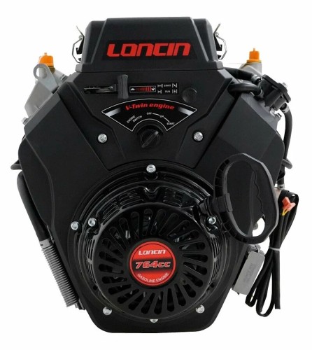 Бензиновый двигатель LONCIN LC2V80FD (H type) D25 20А 30 л.с. (вал 25мм, 20А, руч/эл, без глушителя) 00-00152813