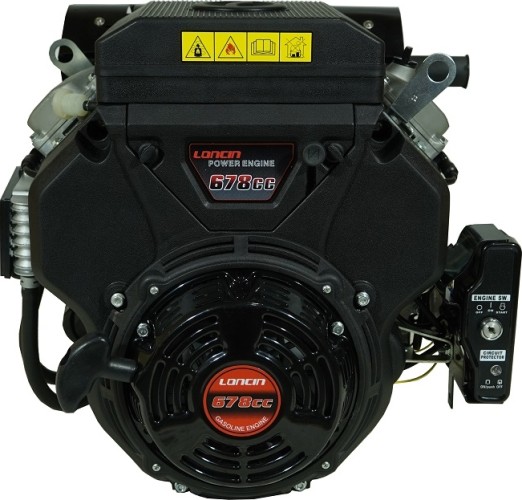 Бензиновый двигатель LONCIN LC2V78FD-2 (H type) D25 20А 24 л.с. (вал 25 мм, 20А, ручной/эл.стартер) 00-00004027