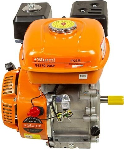 Бензиновый двигатель Sturm GE170-20SP для мотоблока, 3-х ручейковый шкив - изображение 3