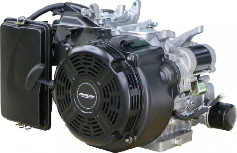 Бензиновый двигатель ZONGSHEN GB 620E 20 л.с. (вал 25 мм, эл. стартер) 1T90QX620
