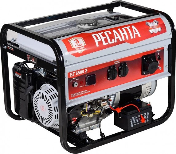 Бензиновый генератор Ресанта БГ 6500 Э 64/1/46