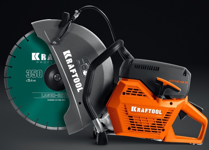 Бензорез KRAFTOOL K770-14 H 350 мм, с диском по бетону K770-14 H - изображение 2