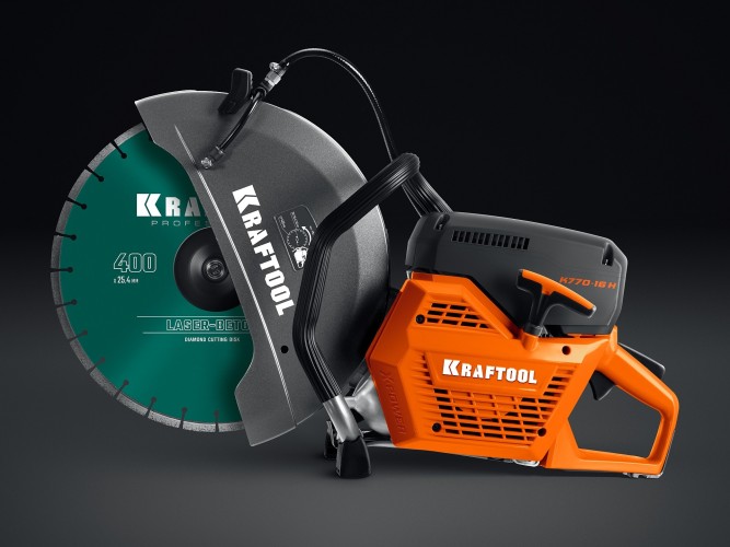 Бензорез KRAFTOOL K770-16 H 400 мм, с диском по бетону K770-16 H - изображение 4