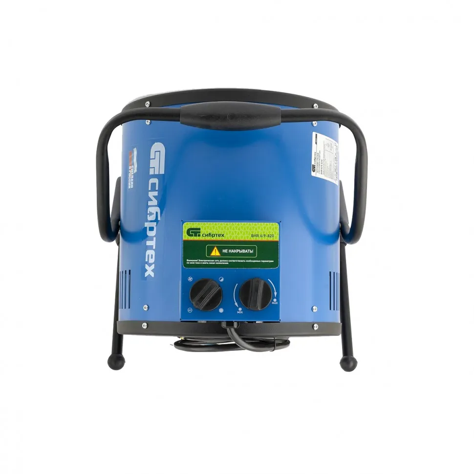 Тепловая пушка BHR 6/9-820 (тепловентилятор), 380 В, 3 режима, вентилятор, 6000-9000Вт, 33 град Сибр - изображение 3