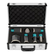 Набор коронок алмазных BIHUI 25/35/40/45/68 мм + Фреза 20 мм + Фреза конусная 20-48 DBDMS7 - изображение 5