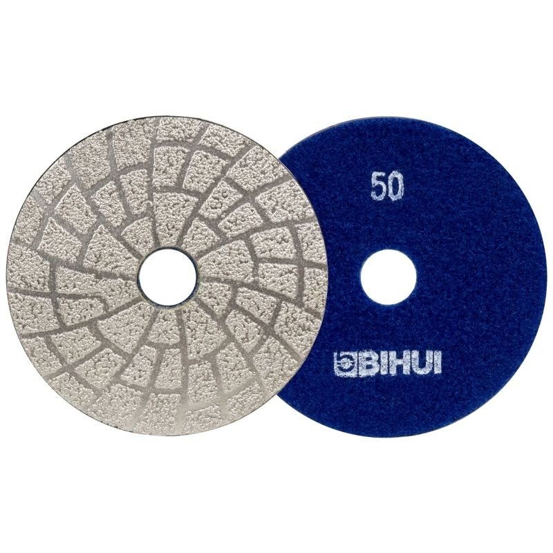 Круг алмазный гибкий BIHUI черепашка, для шлифовки и полировки d 100 мм #50 DPV405