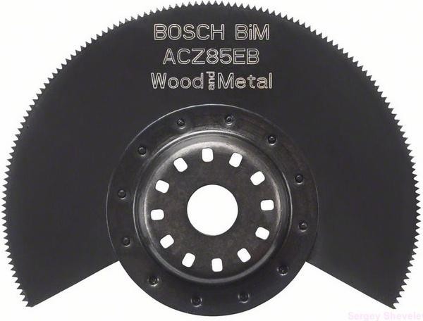 Биметаллическое сегментированное пильное полотно BOSCH 85 мм 2608661636