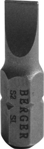 Бита для заворачивания BERGER BG2381 SL0.5*4x25мм, 2 шт., S2
