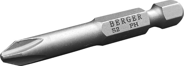 Бита для заворачивания BERGER BG2397 PH1x50мм, 2 шт., S2