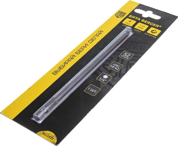 Бита для заворачивания BERGER BG2422 PZ2x150мм, S2 - изображение 2