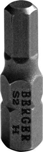 Бита для заворачивания BERGER BG2378 HEX5x25мм, 2 шт., S2