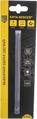Бита для заворачивания BERGER BG2422 PZ2x150мм, S2