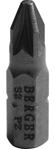 Бита для заворачивания BERGER BG2424 PZ1x25мм, 2 шт., S2