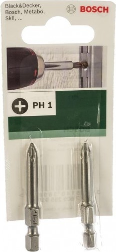 Бита для заворачивания BOSCH 49 MM PH1 Extra Hard 2шт xh 2609255919 - изображение 2