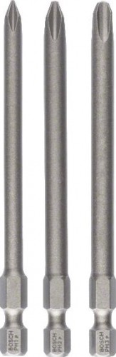 Бита для заворачивания BOSCH Extra Hard 89 мм PH1/2/3 3шт 2607001757