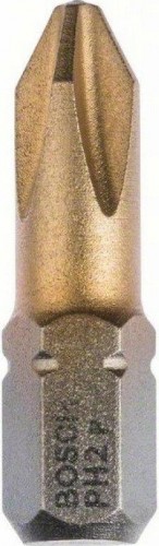 Бита для заворачивания BOSCH РH2х25 мм TIN (уп.10шт) 2607001547